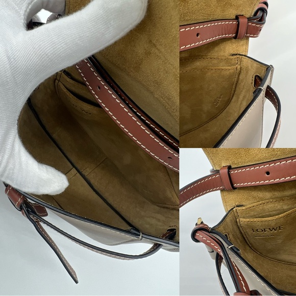 Authentic Loewe mini Gate dual bag in tricolors - Picture 7 of 16